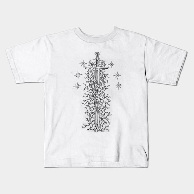 Broken Sword Kids T-Shirt by themanyartsofknight